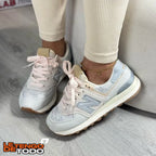 NEW BALANCE 574 GRIS PALO ROSA