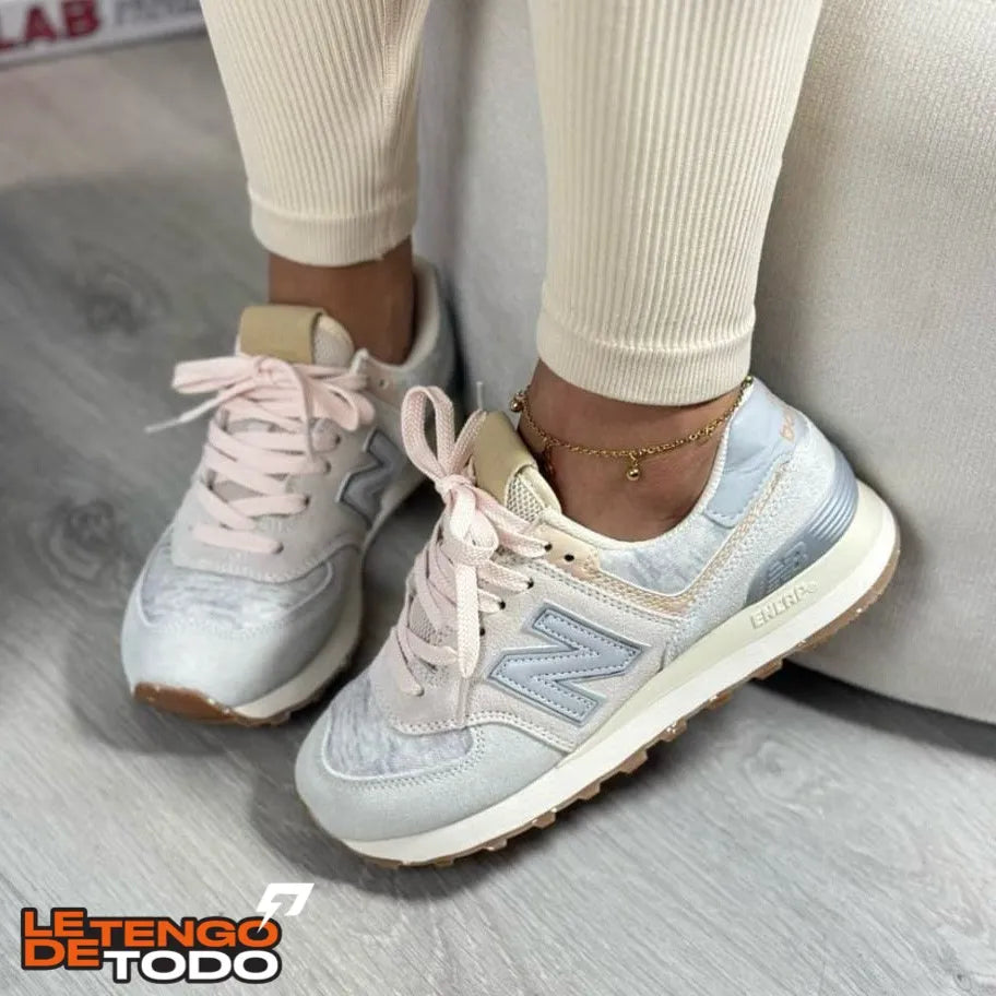 NEW BALANCE 574 GRIS PALO ROSA