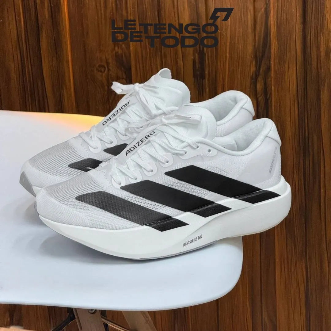 ADIDAS ADIZERO BLANCA NEGRA