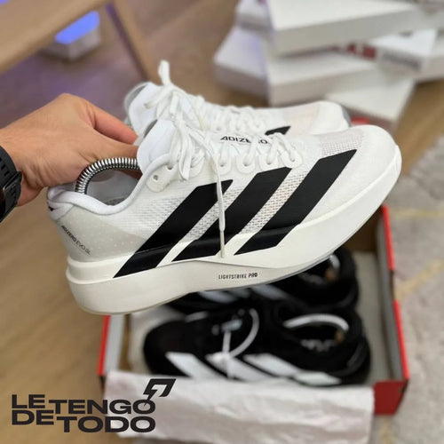 ADIDAS ADIZERO BLANCA NEGRA