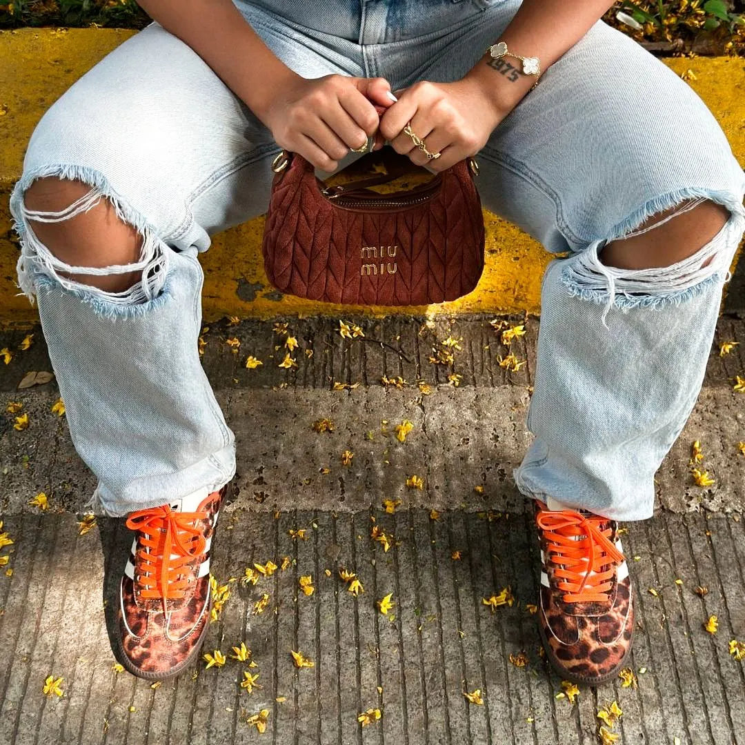 ADIDAS SAMBA NARANJA ANIMALPRINT