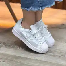 ADIDAS SUPERSTAR BLANCA GRIS