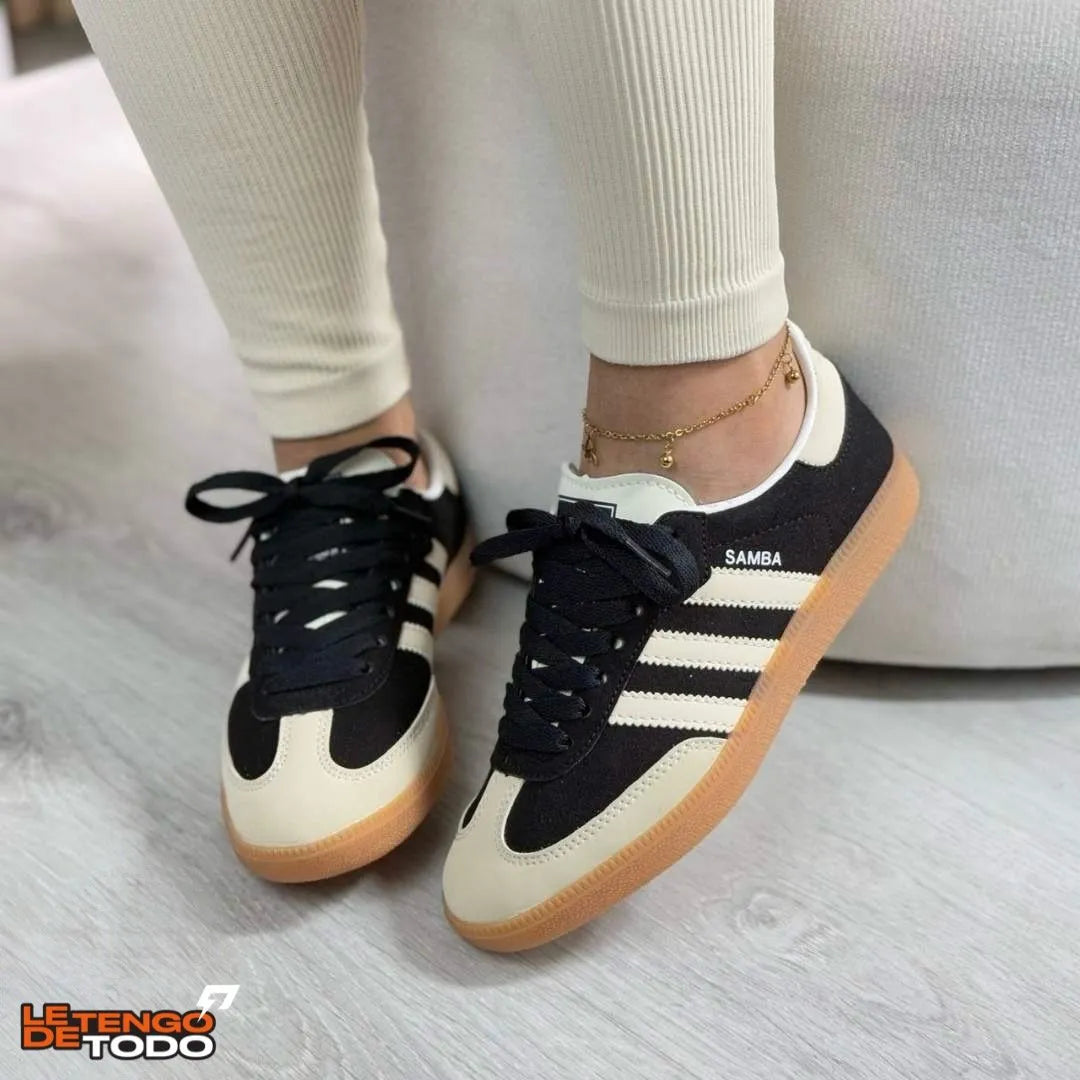 ADIDAS SAMBA NEGRA BEIGE