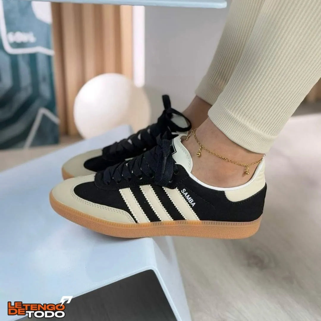 ADIDAS SAMBA NEGRA BEIGE