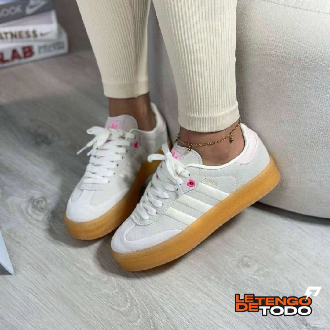 ADIDAS SAMBA PLATAFORMA GRIS