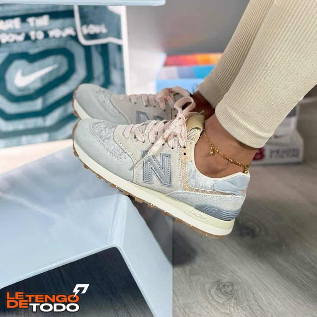 NEW BALANCE 574 GRIS PALO ROSA