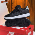 NIKE AIR FORCE ONE NEGRA BLANCA CHAROL