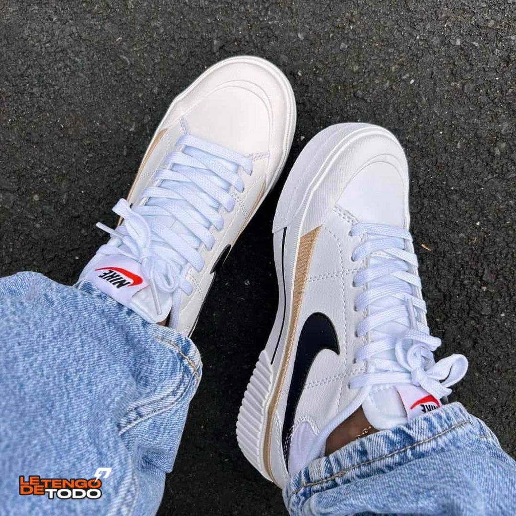 NIKE COURT BLANCA NEGRA