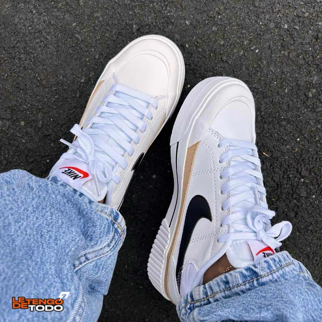 NIKE COURT BLANCA NEGRA