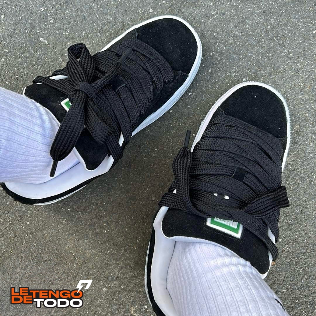 PUMA SUEDE XL NEGRA BLANCA