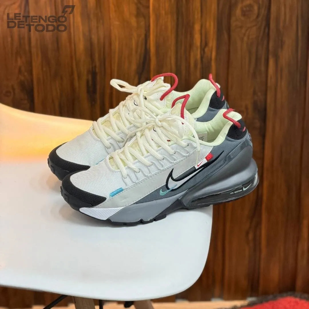 NIKE AIR MAX PULSE BLANCA GRIS ROJA