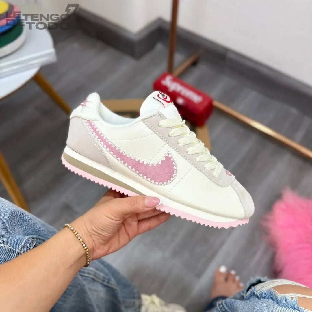 NIKE CORTEZ BLANCA ROSA